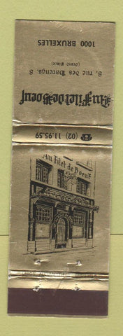 Matchbook Cover - Au Filel de Boeuf Brussels Belgium WEAR