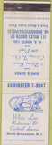 Matchbook Cover - White Lion Restaurant North Brunswick NJ