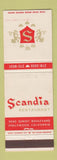 Matchbook Cover - Scandia Restaurant Hollywood CA