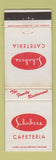 Matchbook Cover - Schabers Cafeteria Los Angeles North Hollywood CA WEAR