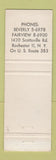 Matchbook Cover - Logan's Catering Rochester NY WEAR