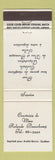 Matchbook Cover - Rolande Beauchamp Quebec QC restaurant