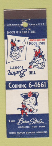 Matchbook Cover - Baron Steuben Hotel Corning NY