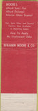 Matchbook Cover - Benjamin Moore Paints WORN