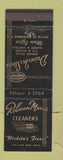 Matchbook Cover - Robison Moore Cleaners Wichita KS
