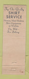 Matchbook Cover - Robison Moore Cleaners Wichita KS