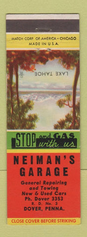 Matchbook Cover - Neiman's Garage Dover PA
