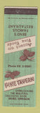 Matchbook Cover - Pine Tavern Restaurant Bend OR