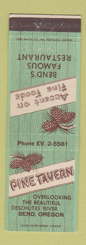 Matchbook Cover - Pine Tavern Restaurant Bend OR