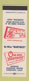 Matchbook Cover - One Hour Martinizing Dry Cleaning Cupertino CA