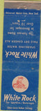 Matchbook Cover - White Rock Ginger Ale Soda New York NY