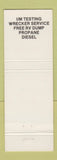 Matchbook Cover - Earl oil gas