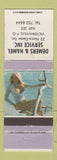 Matchbook Cover - Demers & Hamel Service Victoriaville QC pinup WORN