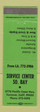 Matchbook Cover - Service Center South Bay Torrance CA
