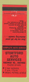 Matchbook Cover - Stortford Auto Services Hastings New Zealand