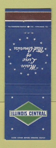 Matchbook Cover - Illinois Central Railroad Maine Lie of Mid America