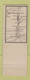 Matchbook Cover - Illinois Central Railroad Maine Lie of Mid America