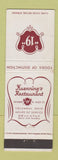 Matchbook Cover - Kuenning's Restaurant Columbus OH