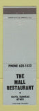 Matchbook Cover - Mall Restaurant Hays KS