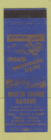 Matchbook Cover - North Shore Garage North Muskegon MI