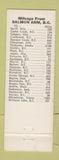 Matchbook Cover - Midway Royalite Service Salmon Arm BC