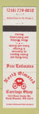 Matchbook Cover - North Olmsted Carriage Shop auto repair OH