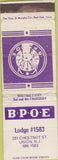 Matchbook Cover - Elks Lodge Union NJ WEAR