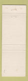 Matchbook Cover - Hub Mercury Manchester GA PRINT ERROR