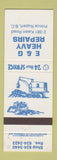 Matchbook Cover - E&G Heavy Repairs Prince Rupert BC