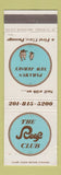 Matchbook Cover - The Reef Club Paramus NJ WEAR