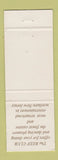 Matchbook Cover - The Reef Club Paramus NJ WEAR