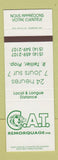 Matchbook Cover - CAT Remorquage Quebec QC SAMPLE