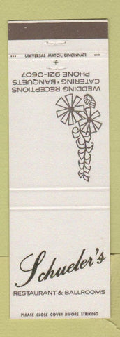 Matchbook Cover - Schueler's Restaurant Cincinnati OH