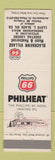 Matchbook Cover - Phillips 66 oil gas Blackahawk Village Motel Jacksonville IL