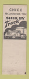 Matchbook Cover - Phillips 66 oil gas Chick's Station Pineville MO RED