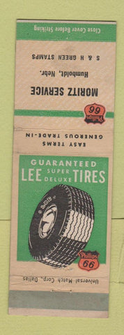 Matchbook Cover - Phillips 66 oil gas Moritz Service Humboldt NE