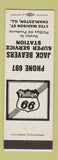Matchbook Cover - Phillips 66 oil gas Jack Beavers Charleston IL