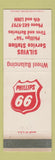 Matchbook Cover - Phillips 66 oil gas Silvius WEAR
