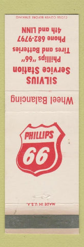Matchbook Cover - Phillips 66 oil gas Silvius WEAR
