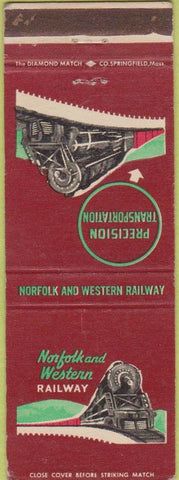 Matchbook Cover - Norfolk  and  Western Railway Train