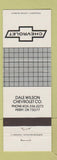 Matchbook Cover - Dale Wilson Chevrolet Perry OK