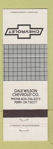 Matchbook Cover - Dale Wilson Chevrolet Perry OK