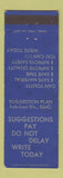 Matchbook Cover - Fabricast Division GMC Cars Trust Suggestions Pay