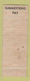 Matchbook Cover - Fabricast Division GMC Cars Trust Suggestions Pay