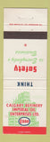Matchbook Cover - Esso oil gas Calgary AB Refinery