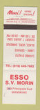 Matchbook Cover - Esso oil gas SV Morin Maniwaki QC