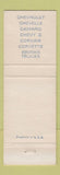 Matchbook Cover - 1967 Chevrolet Harvey's Whitehouse NJ