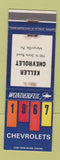 Matchbook Cover - 1967 Chevrolet Keller Marysville PA WEAR