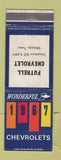 Matchbook Cover - 1967 Chevrolet Futrell McLean TX WEAR