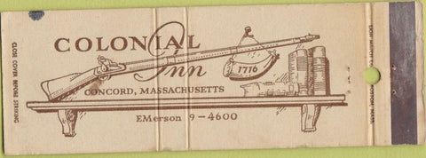 Matchbook Cover - Colonial Inn Concord MA